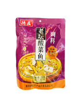 將圖片載入圖庫檢視器 中國大陸 德莊 老壇酸菜魚 金湯酸菜魚 靚湯酸菜魚 老壇泡椒 350克 320克
