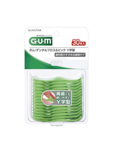 將圖片載入圖庫檢視器 G.U.M Y字型牙線棒 30入裝 日本 專業護理 每日口腔健康 SUNSTAR