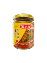 將圖片載入圖庫檢視器 馬來西亞 SINGLONG SAMBAL 椰漿飯辣椒 參峇峇拉煎 蝦米辣椒 230公克 海南雞飯配料 180g
