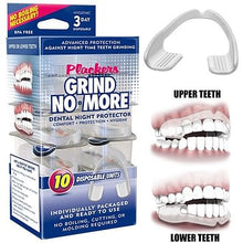 將圖片載入圖庫檢視器 美國 Plackers GRIND NO MORE 原裝封套 夜間磨牙牙套 護齒 防磨牙 單入裝 清潔片 簡易收納盒