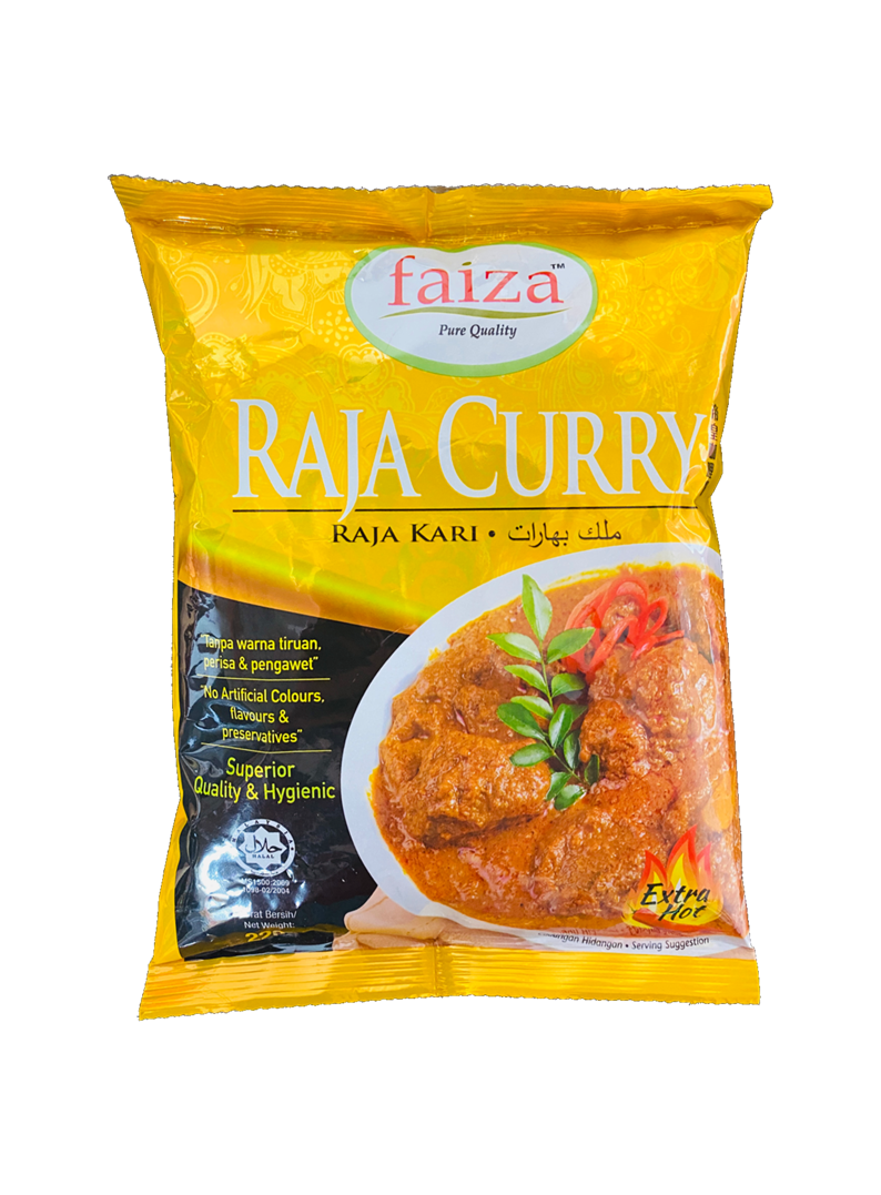 馬來西亞 FAIZA RAJA CURRY RAJA KARI 帝皇咖哩粉 HALAL 220g/袋