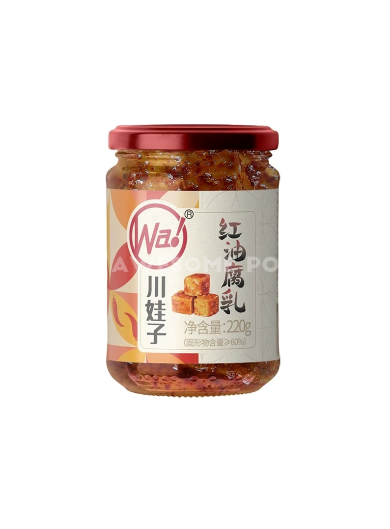 中國大陸 川娃子 麻辣豆腐乳 四川土特產 特辣農家自製 黴湖南臭豆腐 紅油豆腐乳 220g/瓶