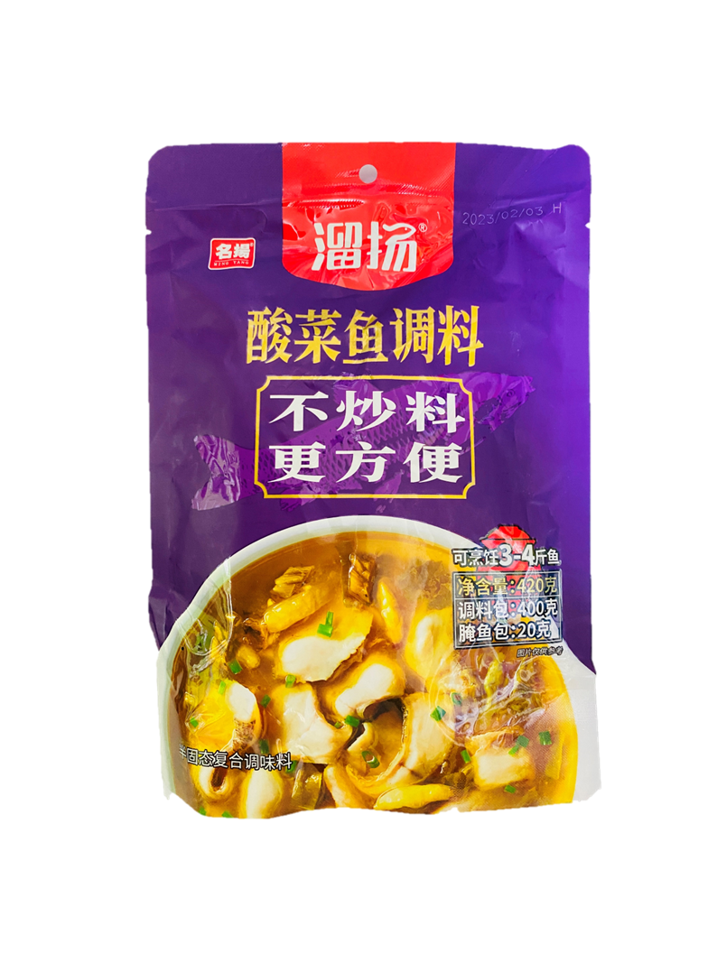 中國大陸 名揚 溜揚 酸菜魚調料 老壇酸菜魚 不炒料 更方便 420克/袋 240克/袋 350克/袋