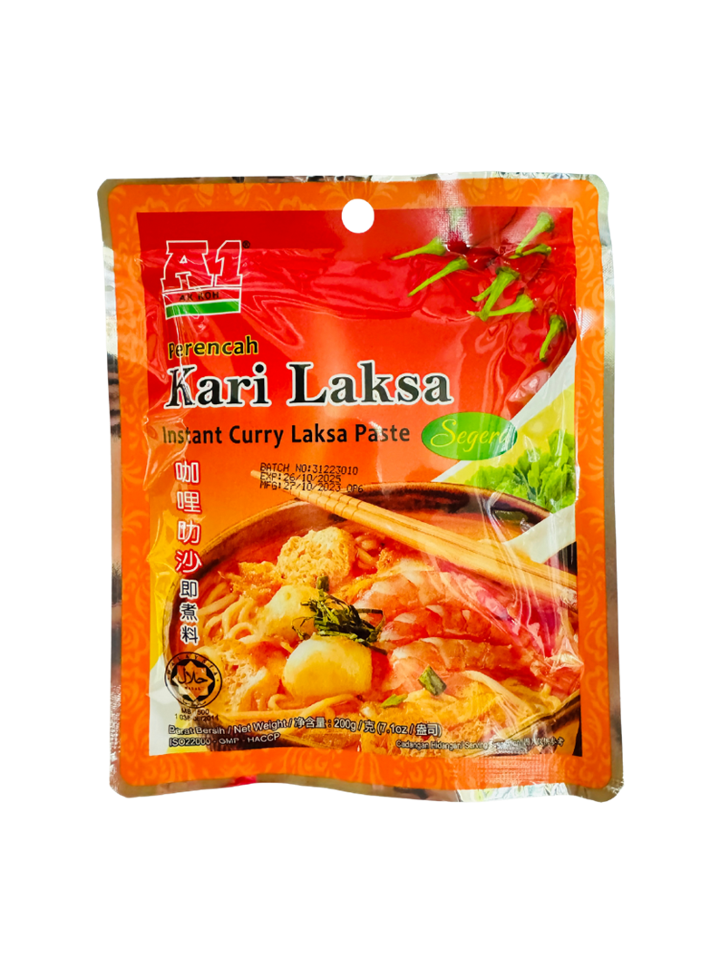 【台灣地區取貨】馬來西亞 A1 AK KOH 咖哩叻沙即煮料 Curry Laksa Paste 200g/袋