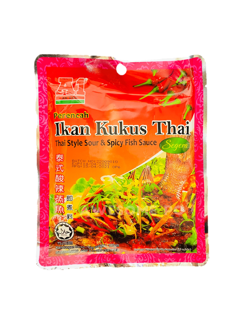 【台灣地區取貨】馬來西亞 A1 AK KOH 泰式酸辣蒸魚 即煮醬 Thai Style Sour Spicy Fish 180g