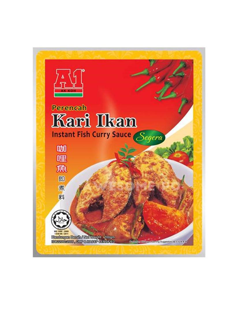 馬來西亞 A1 AK KOH 咖哩魚即煮料 Instant Fish Curry sauce 200g