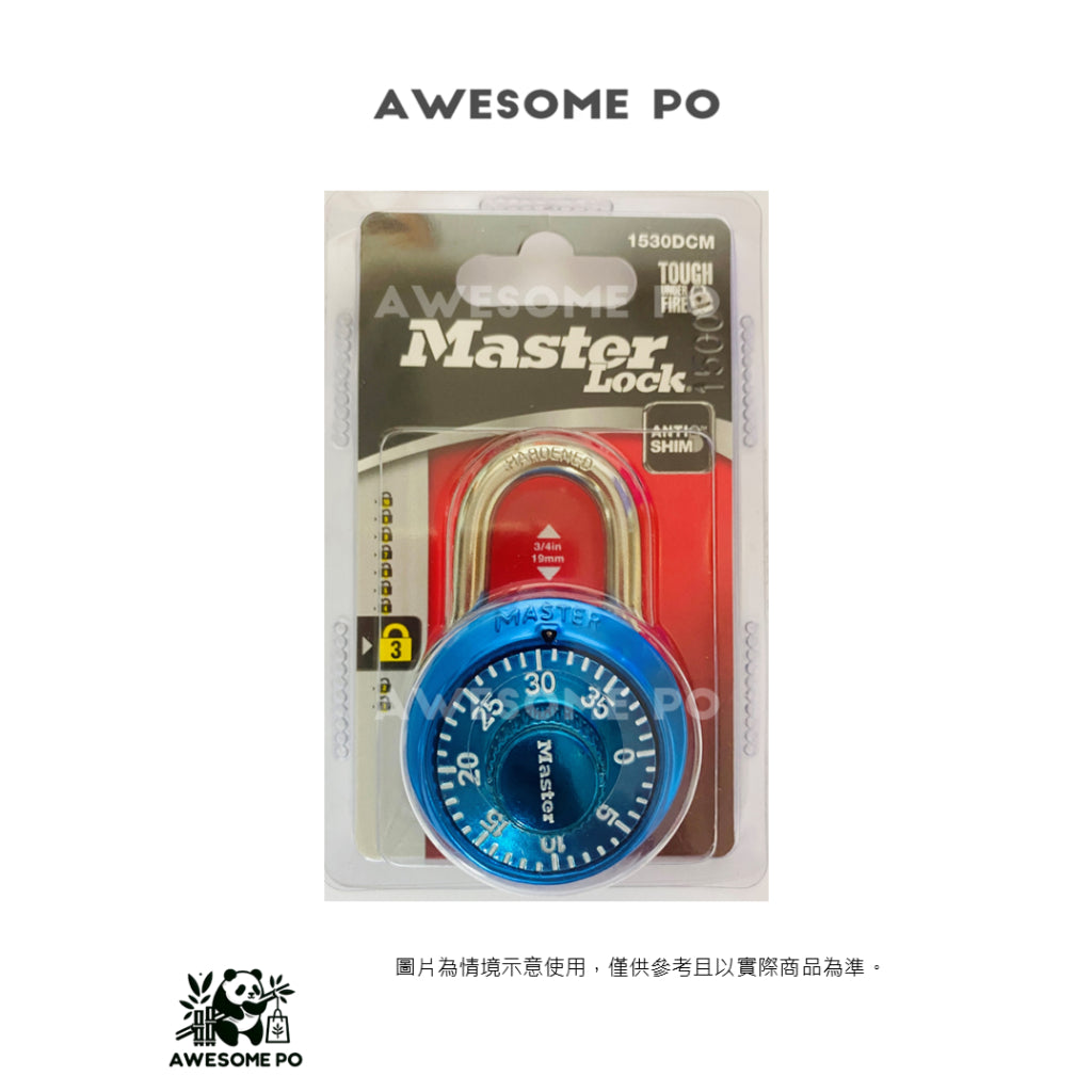 【台灣地區取貨】Master Lock 美國 密碼鎖 1530DCM 1530T 固定轉盤 健身房 掛鎖